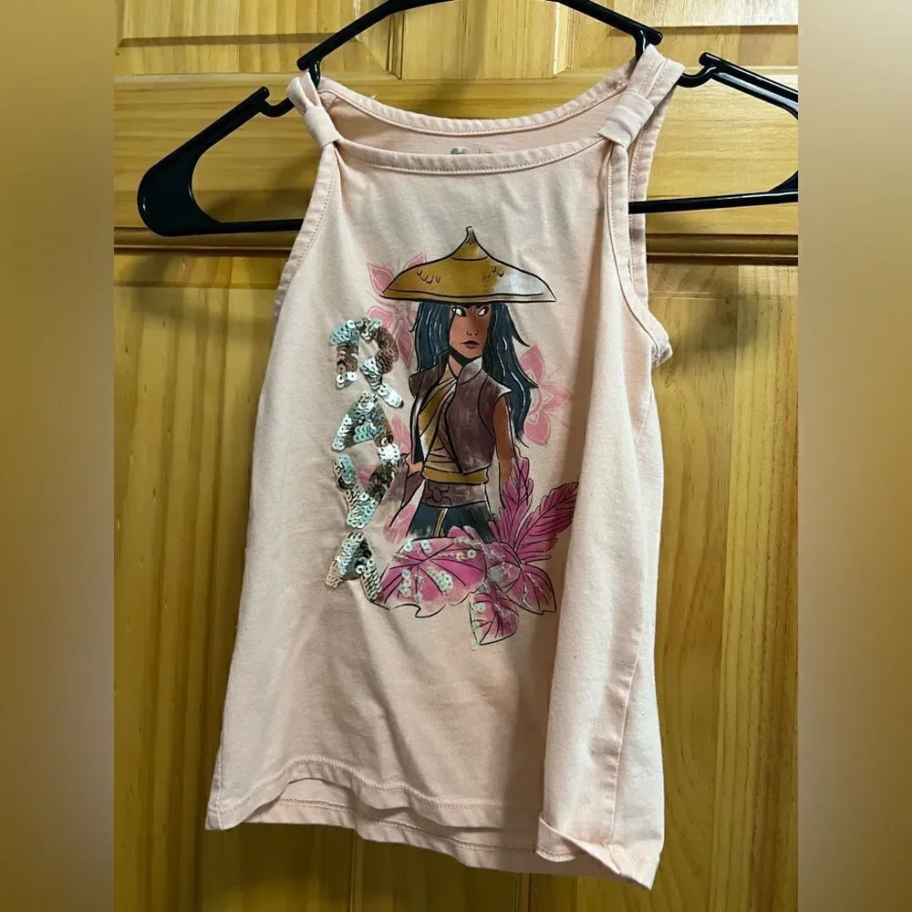 Disney Rava sequin embellished tank top size 5